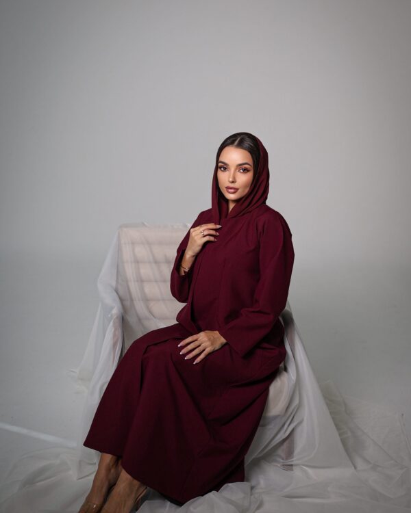 Elegant Maroon abaya & sheilah